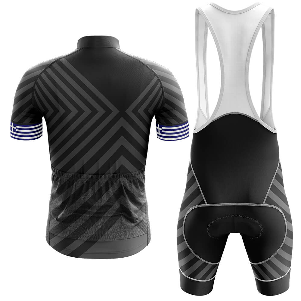 Greece V13 - Black - Men's Cycling Kit-Full Set-Global Cycling Gear