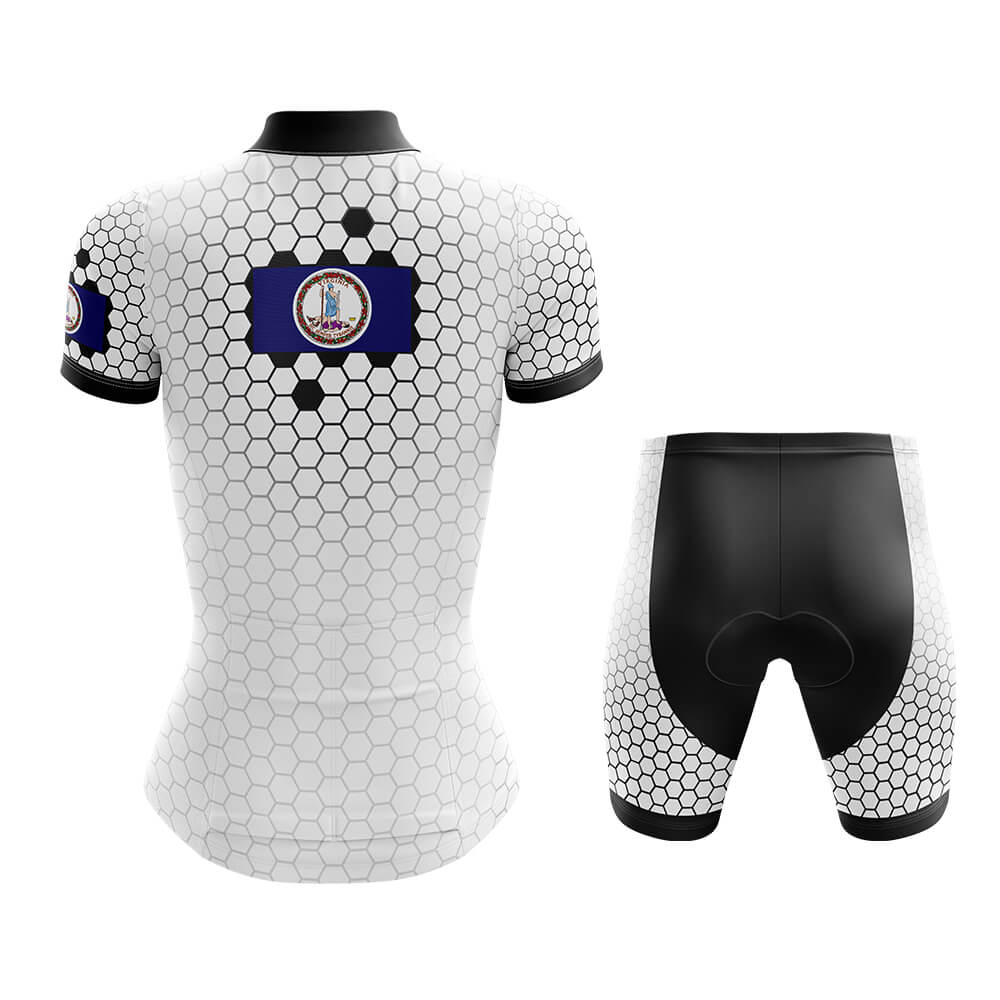 Virginia - Women V7 - Cycling Kit-Jersey + Shorts-Global Cycling Gear