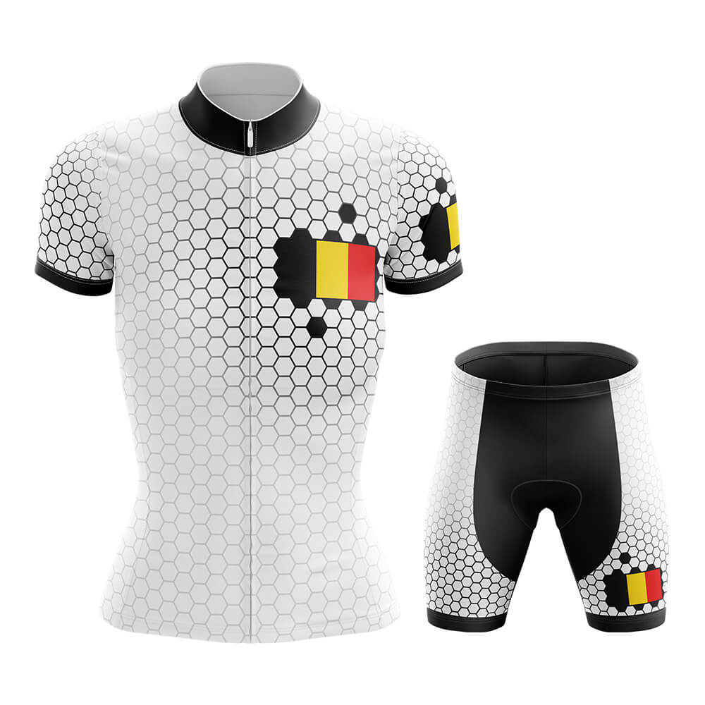 Belgium - Women V5 - Cycling Kit-Full Set-Global Cycling Gear