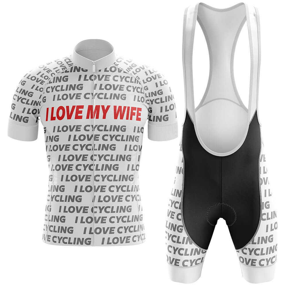 I Love My Wife - Men's Cycling Kit-Full Set-Global Cycling Gear