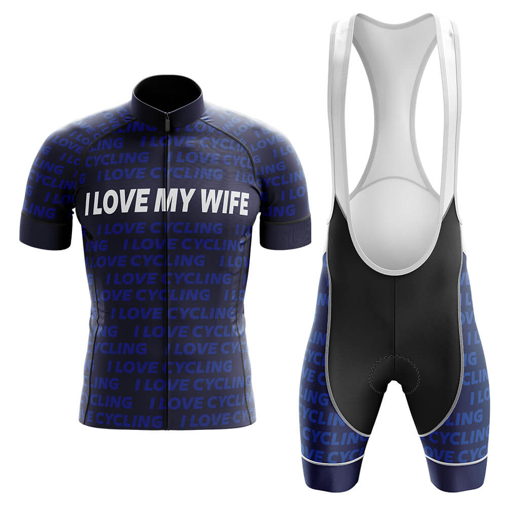 I Love My Wife V2 - Men's Cycling Kit-Full Set-Global Cycling Gear