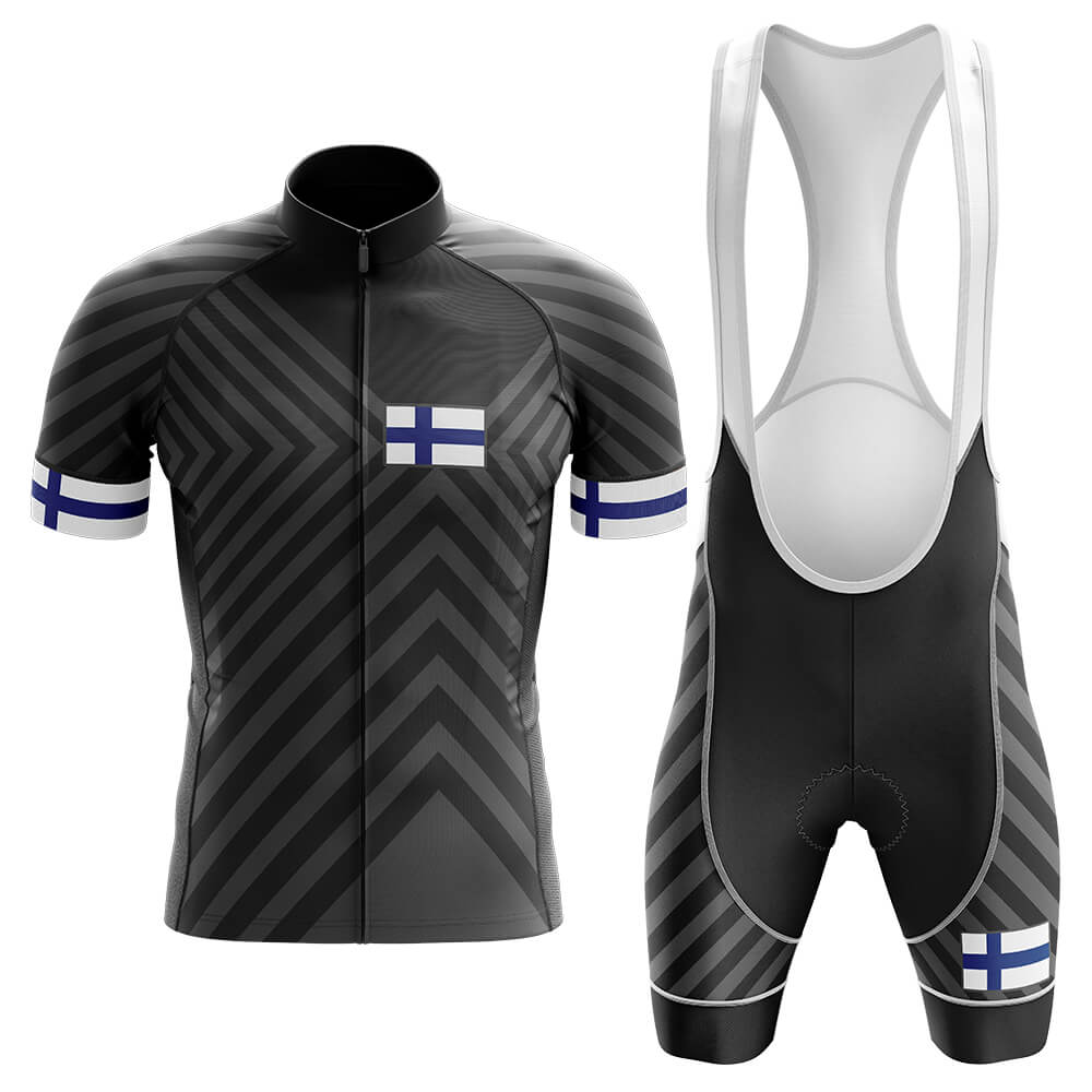 Finland V13 - Black - Men's Cycling Kit-Full Set-Global Cycling Gear
