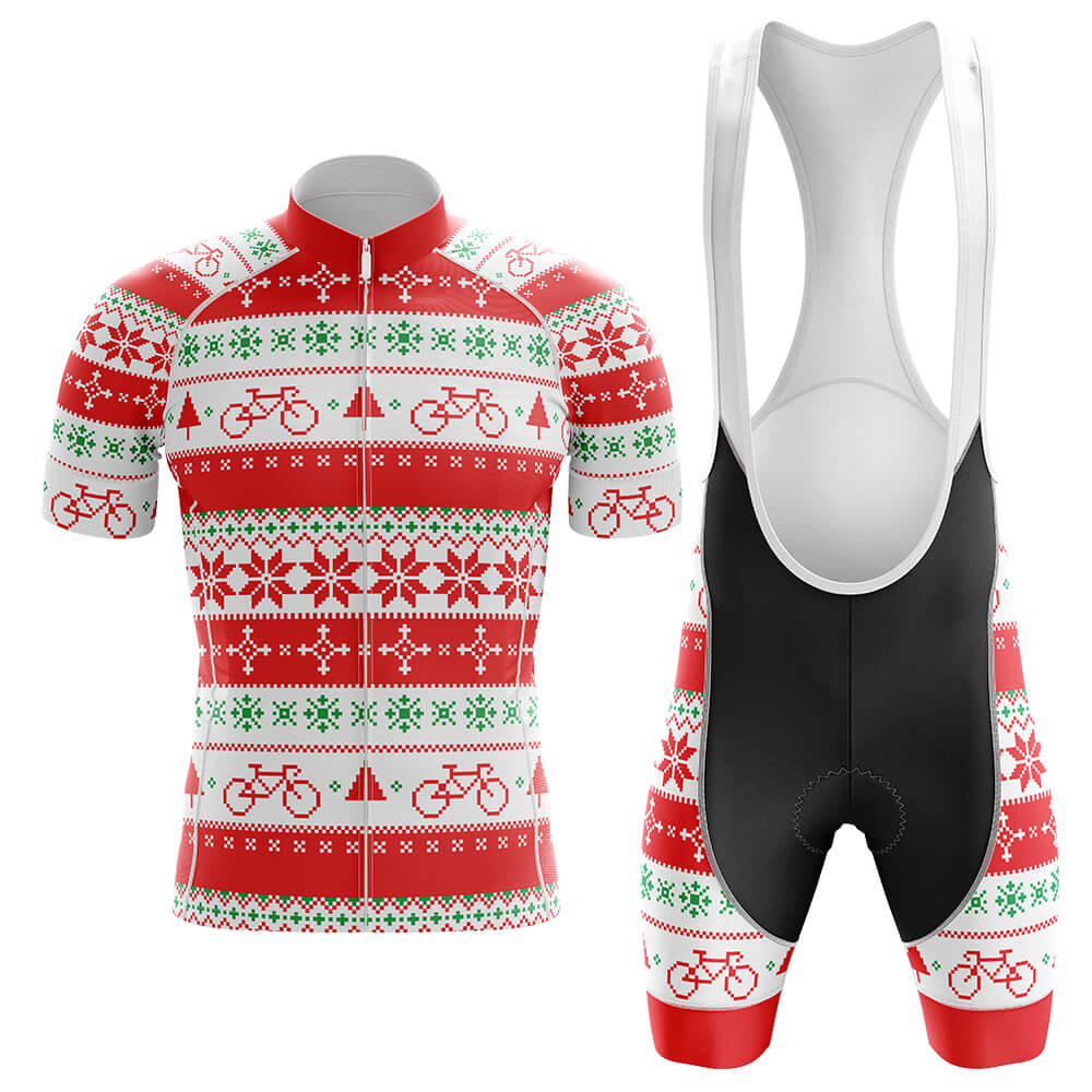 Christmas V2 - Men's Cycling Kit-Full Set-Global Cycling Gear