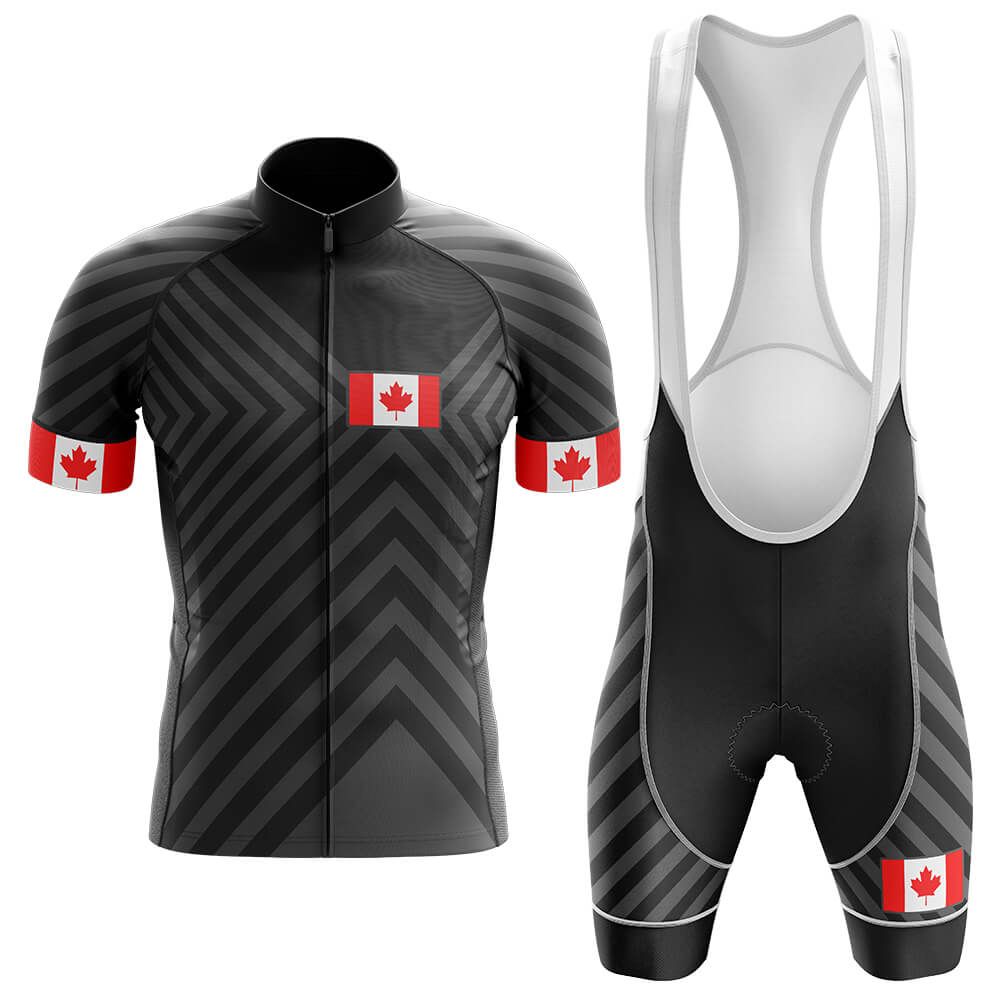 Canada V13 - Black - Men's Cycling Kit-Full Set-Global Cycling Gear