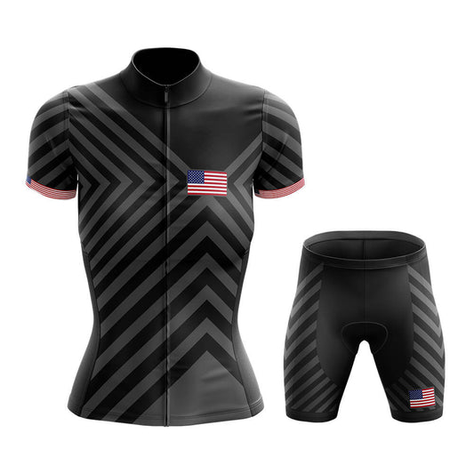 USA - Women V13 - Cycling Kit-Full Set-Global Cycling Gear