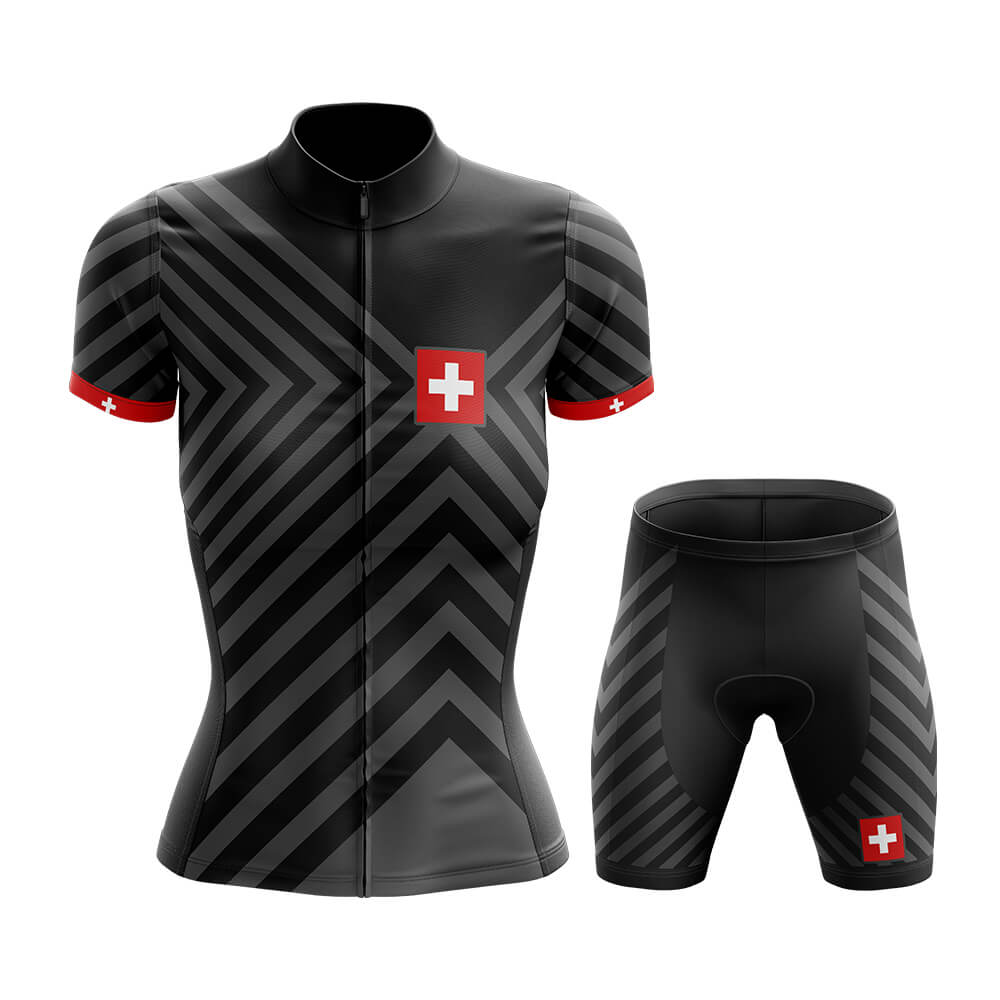 Switzerland - Women V13 - Cycling Kit-Full Set-Global Cycling Gear