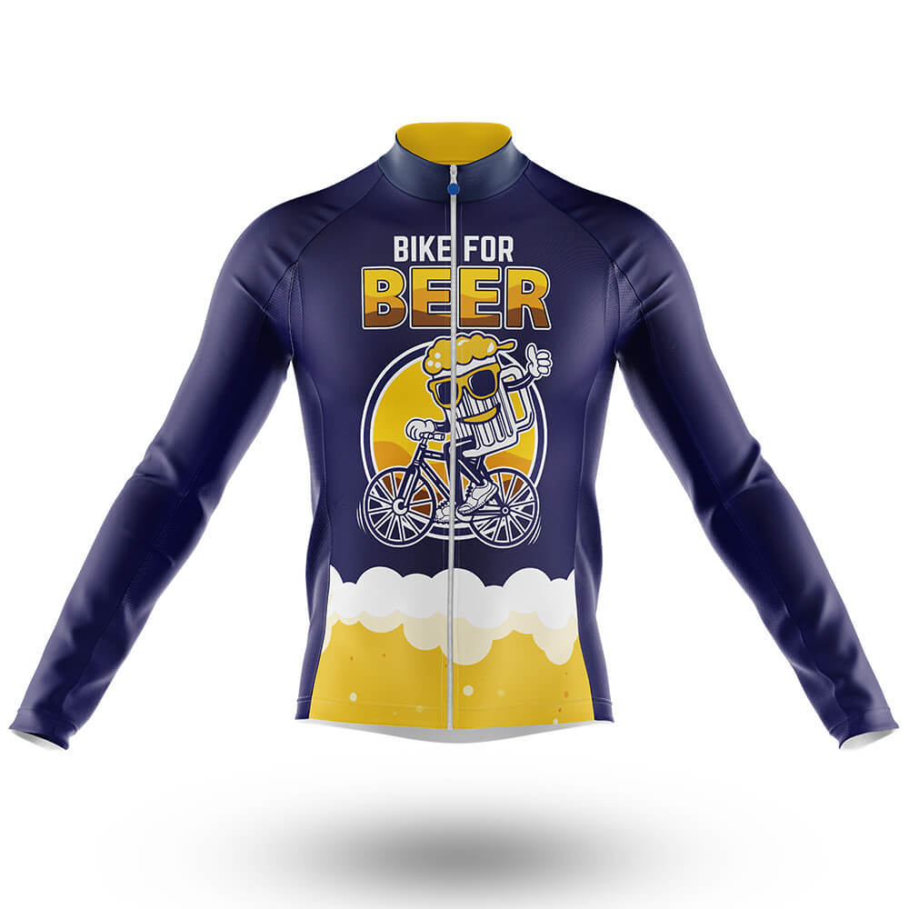 Bike For Beer - Long Sleeve Jersey-S-Global Cycling Gear