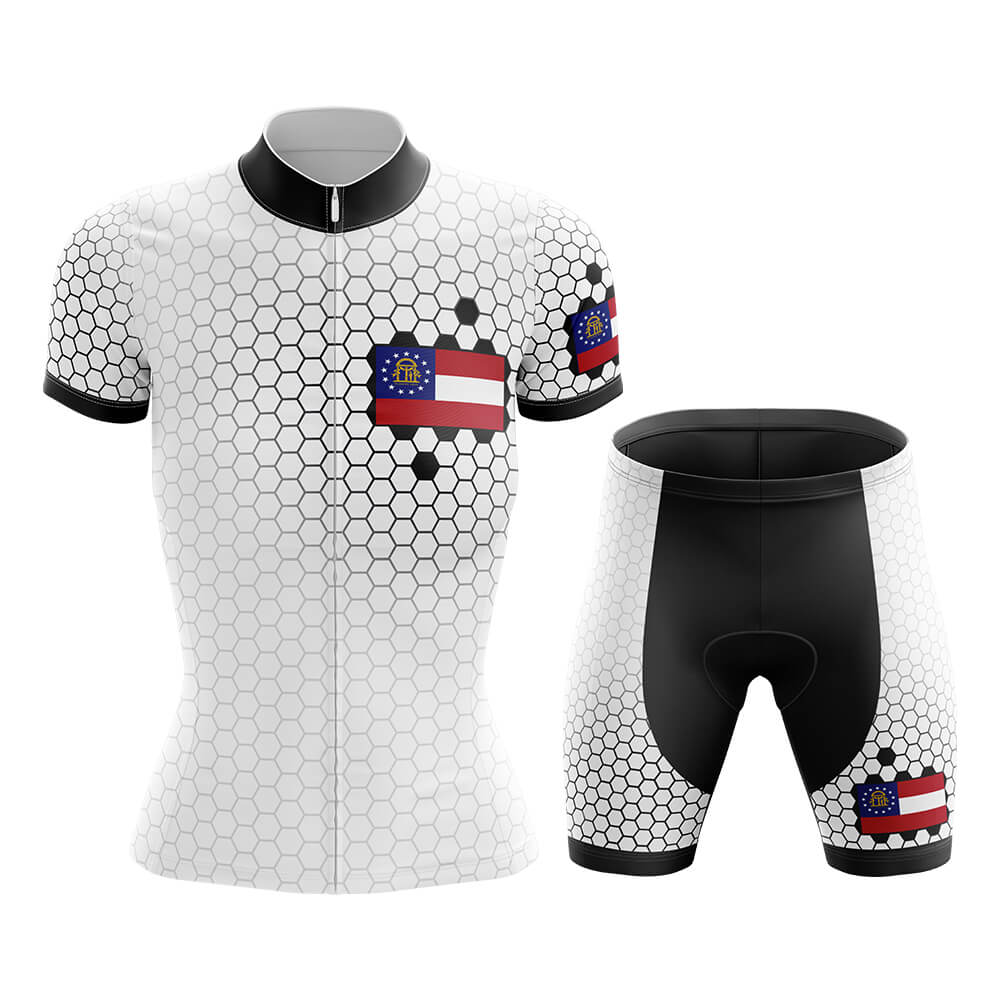 Georgia - Women V7 - Cycling Kit-Jersey + Shorts-Global Cycling Gear