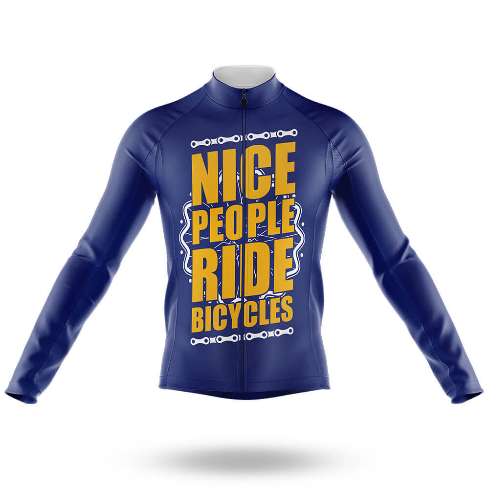 Nice People - Men's Cycling Kit-Long Sleeve Jersey-Global Cycling Gear