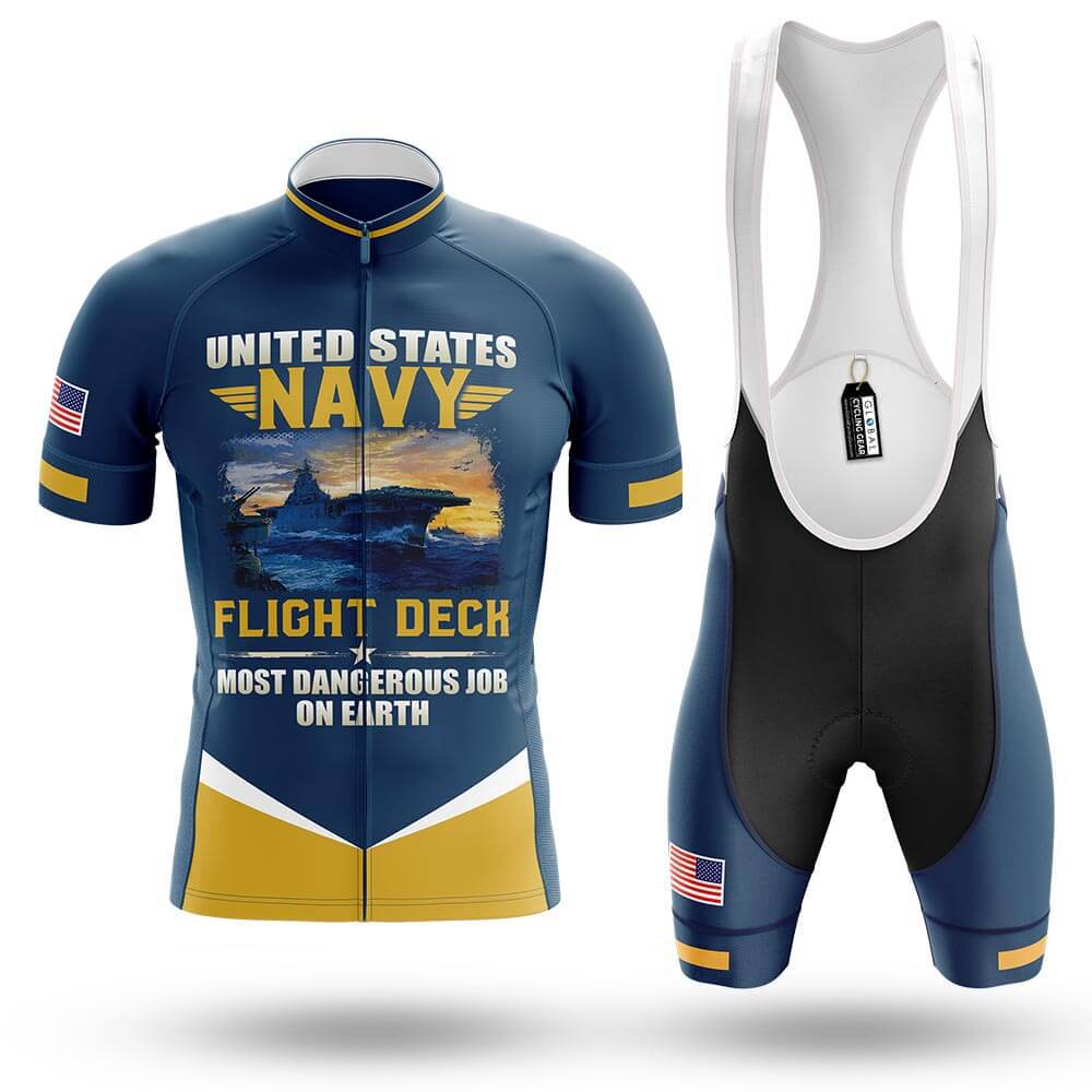 U.S. Navy Flight Deck - Men's Cycling Kit-Full Set-Global Cycling Gear