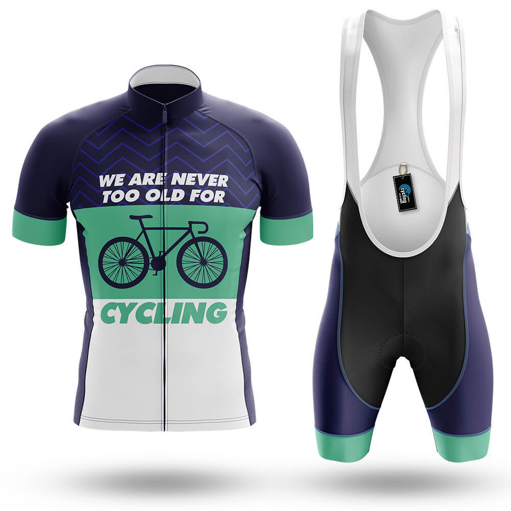 Never Too Old For Cycling - Men's Cycling Kit-Full Set-Global Cycling Gear