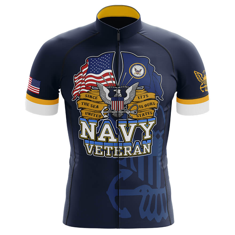 U.S. Navy Veteran - Men's Cycling Kit-Jersey Only-Global Cycling Gear