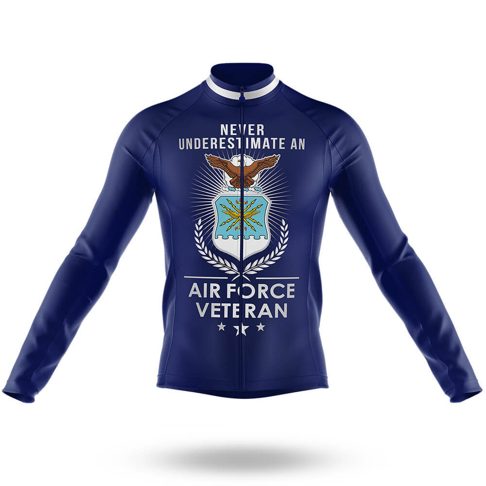 U.S. Air Force Veteran V2 - Men's Cycling Kit-Long Sleeve Jersey-Global Cycling Gear