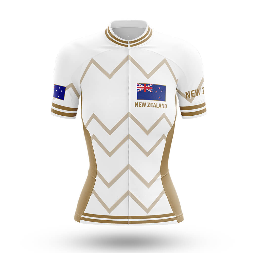 New Zealand - Women V17 - White - Cycling Kit-Jersey Only-Global Cycling Gear