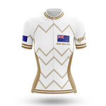 New Zealand - Women V17 - White - Cycling Kit-Jersey Only-Global Cycling Gear