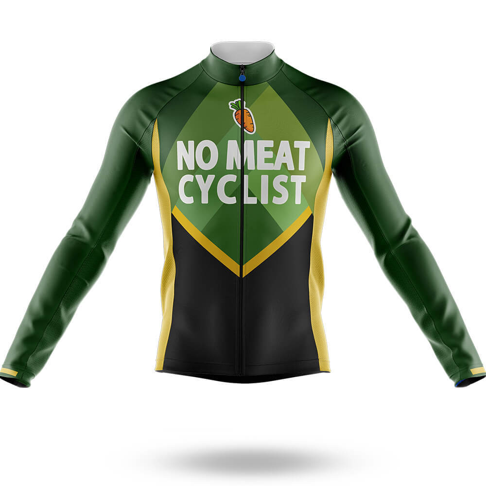 No Meat Cyclist - Men's Cycling Kit-Long Sleeve Jersey-Global Cycling Gear