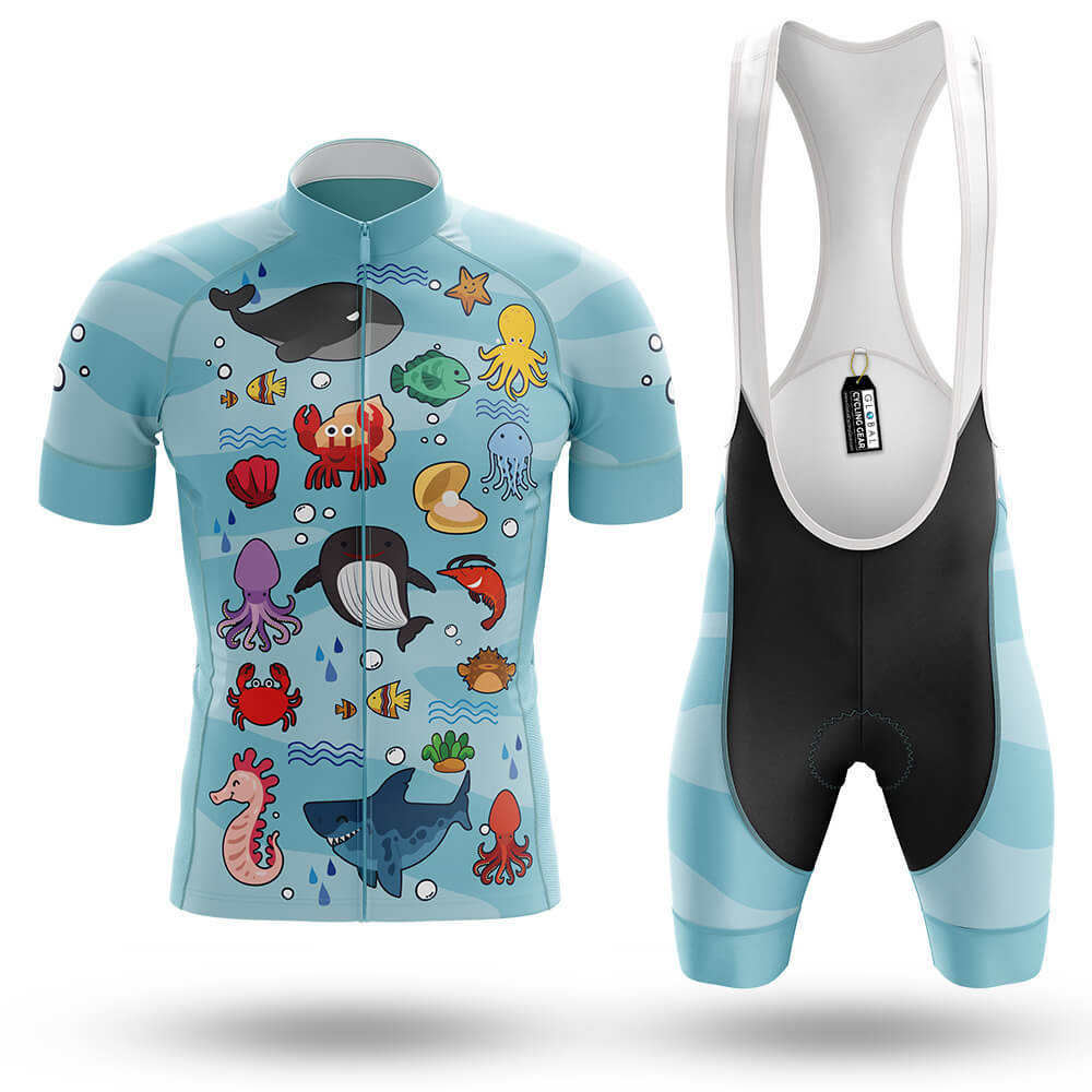 Under The Sea - Men's Cycling Kit-Full Set-Global Cycling Gear