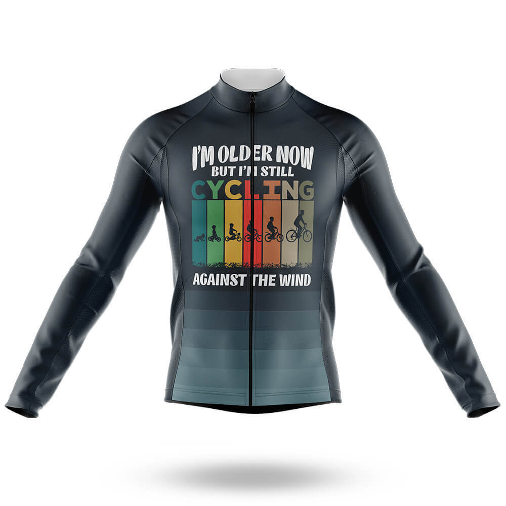 Older But Still Cycling - Men's Cycling Kit-Long Sleeve Jersey-Global Cycling Gear