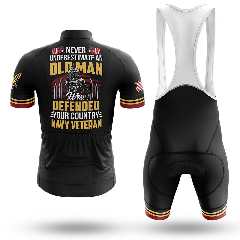 U.S. Navy Veteran Old Man V2 - Men's Cycling Kit-Full Set-Global Cycling Gear