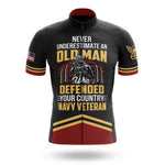 U.S. Navy Veteran Old Man V2 - Men's Cycling Kit-Jersey Only-Global Cycling Gear