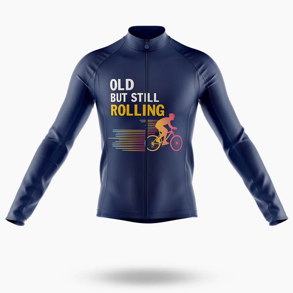 Old But Still Rolling - Men's Cycling Kit-Long Sleeve Jersey-Global Cycling Gear