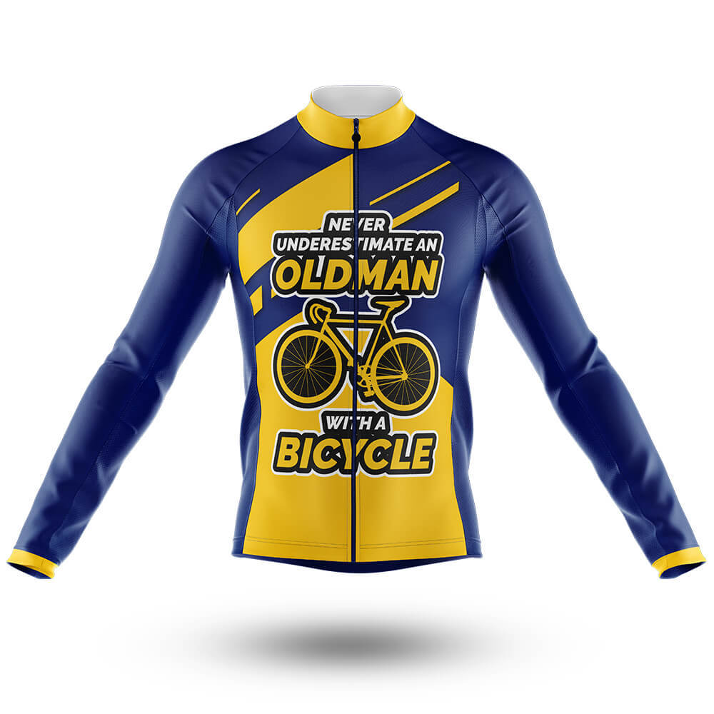 Old Man V1 - Long Sleeve Jersey-S-Global Cycling Gear