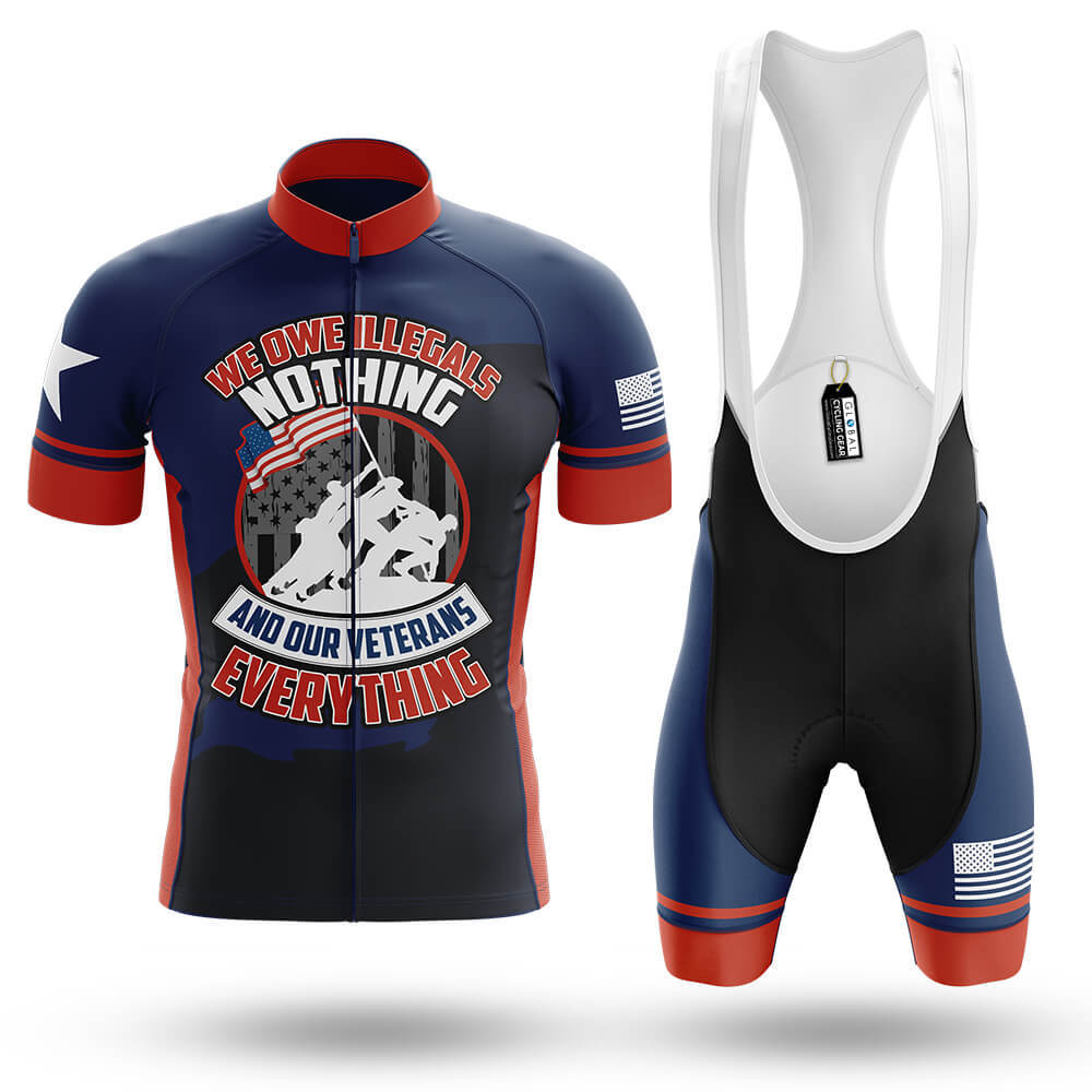 We Owe Our Veterans Everything - Men's Cycling Kit-Full Set-Global Cycling Gear