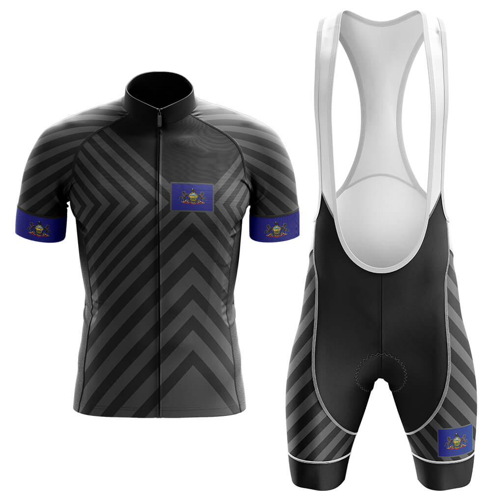 Pennsylvania V13 - Black - Men's Cycling Kit-Full Set-Global Cycling Gear