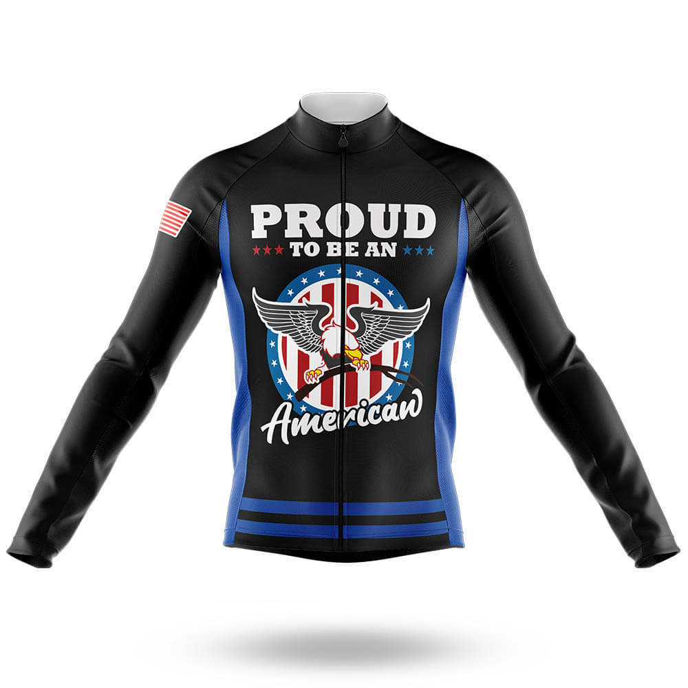 Proud To Be An American - Men's Cycling Kit-Long Sleeve Jersey-Global Cycling Gear