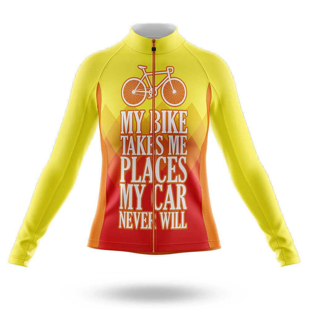 Take Me Places - Women - Cycling Kit-Long Sleeve Jersey-Global Cycling Gear