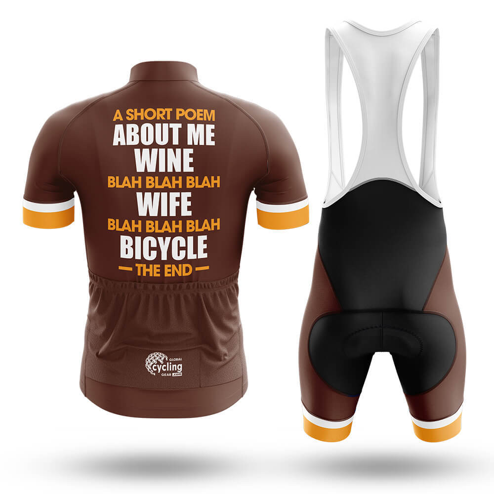 Bicycle Poem - Men's Cycling Kit-Full Set-Global Cycling Gear