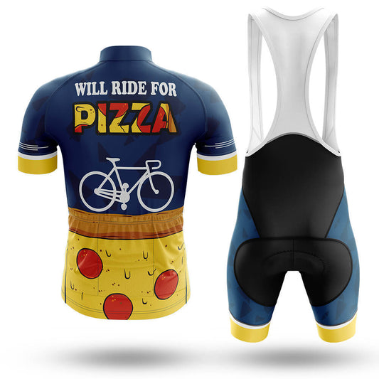 Will Ride For Pizza - Men's Cycling Kit-Full Set-Global Cycling Gear