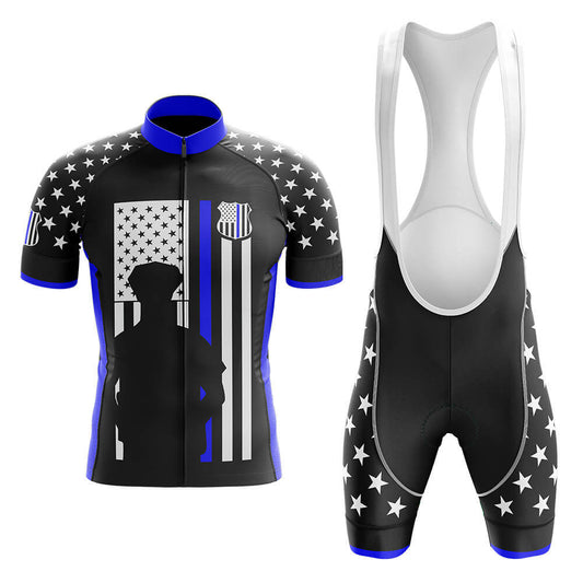 Thin Blue Line - Men's Cycling Kit-Full Set-Global Cycling Gear