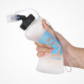 Never Give Up Road Bike Cycling Water Bottle White - Global Cycling Gear