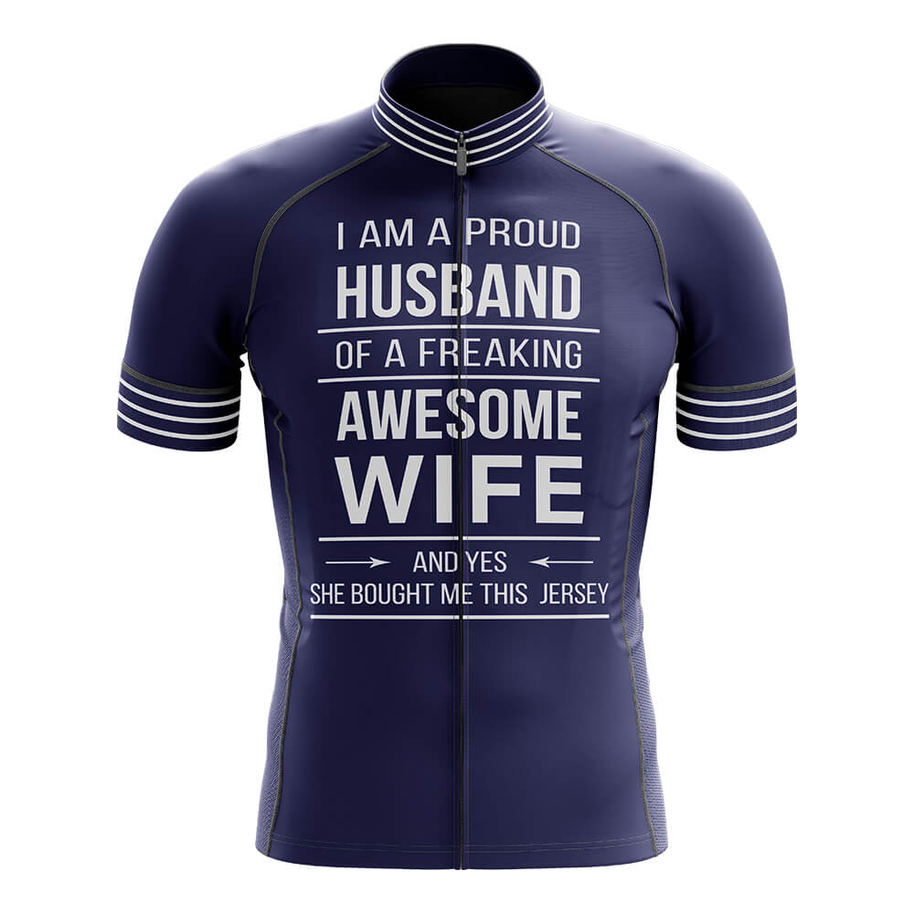 Awesome Wife - Men's Cycling Kit-Jersey Only-Global Cycling Gear
