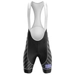 Greece V13 - Black - Men's Cycling Kit-Bibs Only-Global Cycling Gear