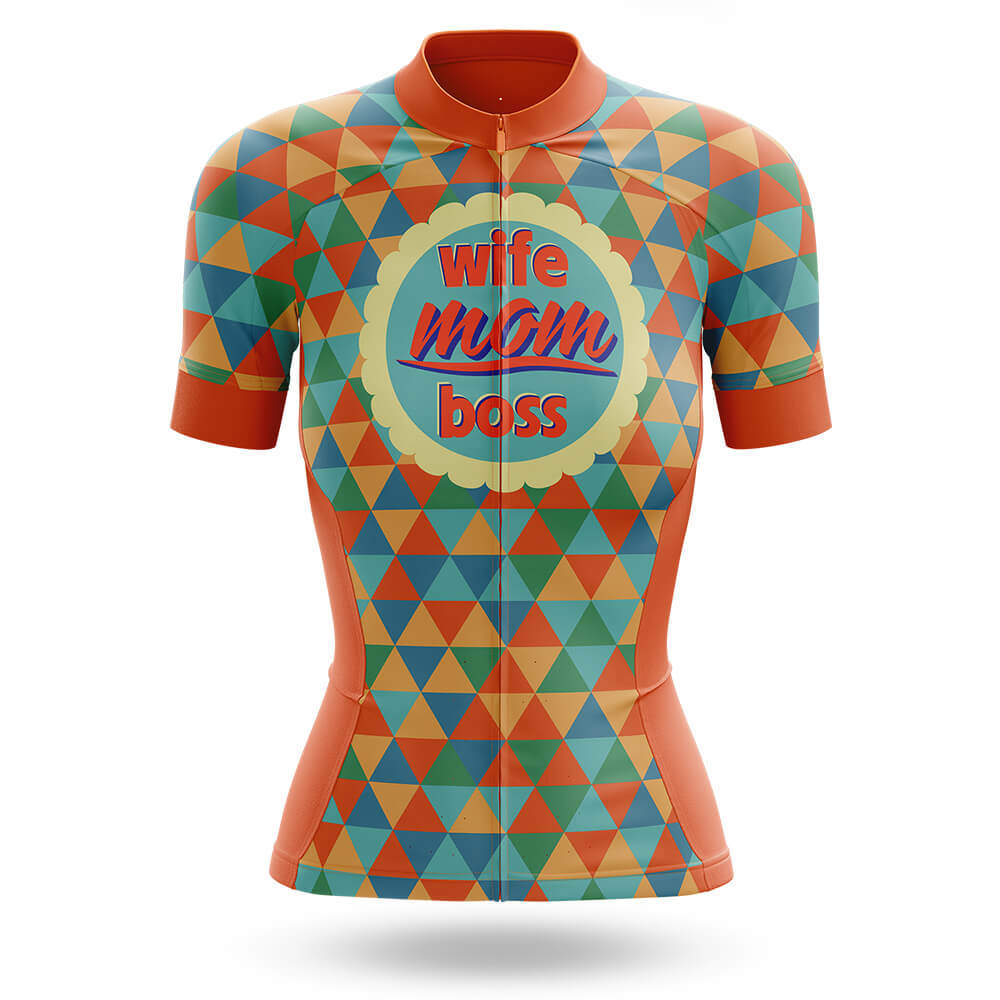 Wife Mom Boss - Cycling Kit-Jersey Only-Global Cycling Gear