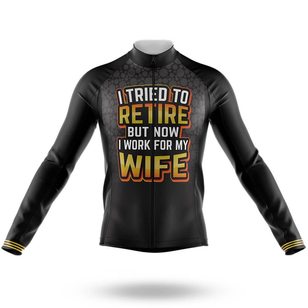 I Tried To Retire- Men's Cycling Kit-Long Sleeve Jersey-Global Cycling Gear