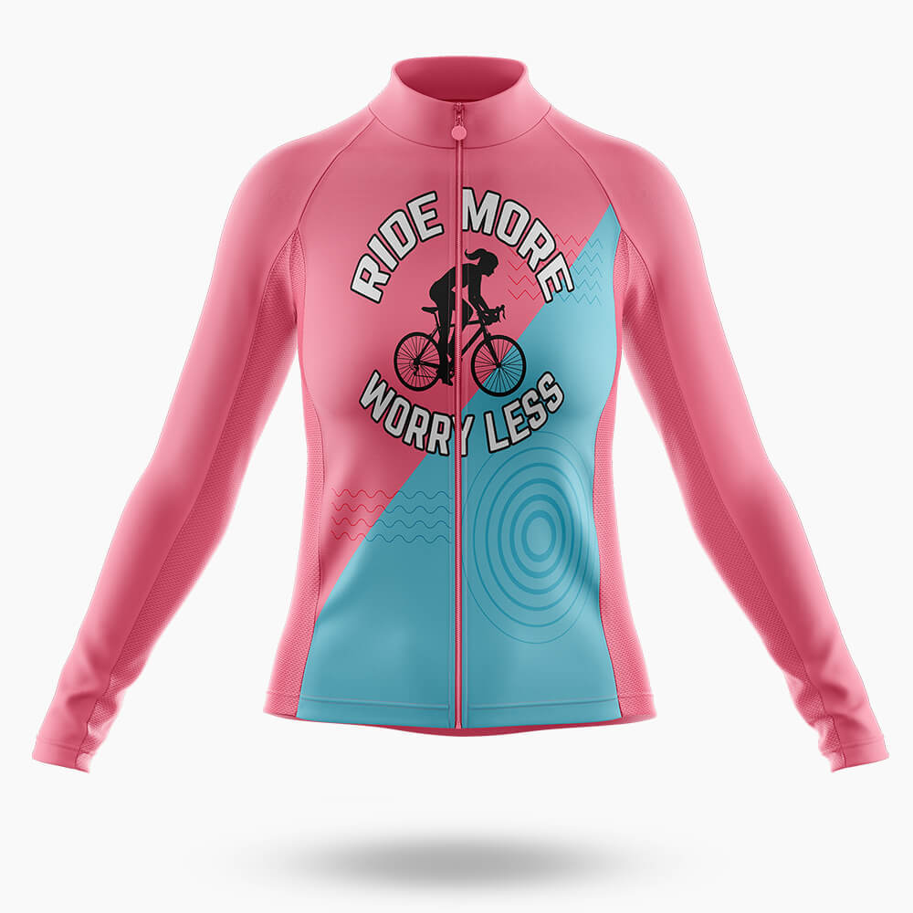 Ride More - Women's Cycling Kit-Long Sleeve Jersey-Global Cycling Gear