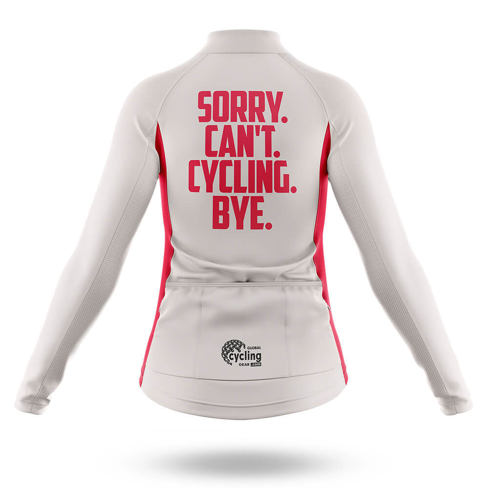 Sorry. Can't. - Women's Cycling Kit-Full Set-Global Cycling Gear