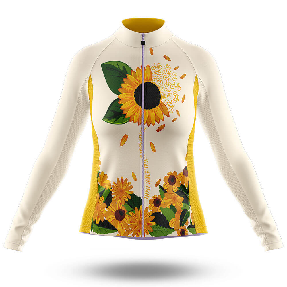 Cycling Sunshine - Women's Cycling Kit-Long Sleeve Jersey-Global Cycling Gear