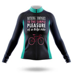 Simple Pleasure - Women- Cycling Kit-Long Sleeve Jersey-Global Cycling Gear