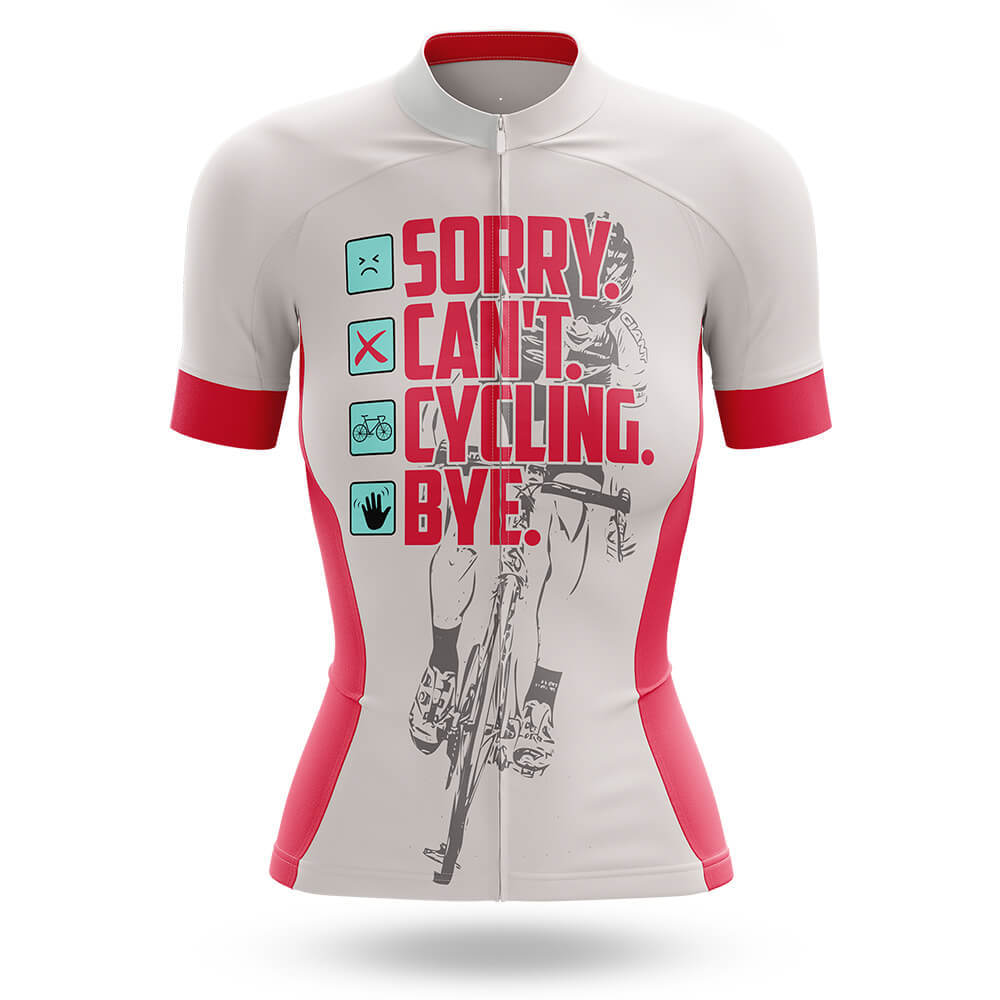 Sorry. Can't. - Women's Cycling Kit-Jersey Only-Global Cycling Gear