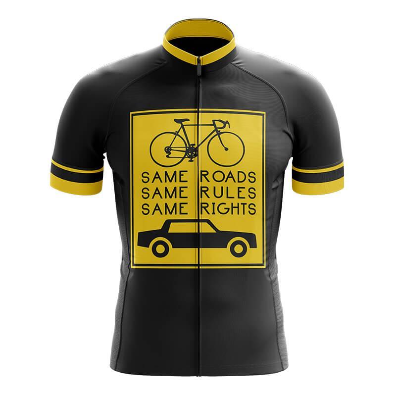 Same Roads Same Rules - Safety Men's Cycling Kit-Jersey Only-Global Cycling Gear