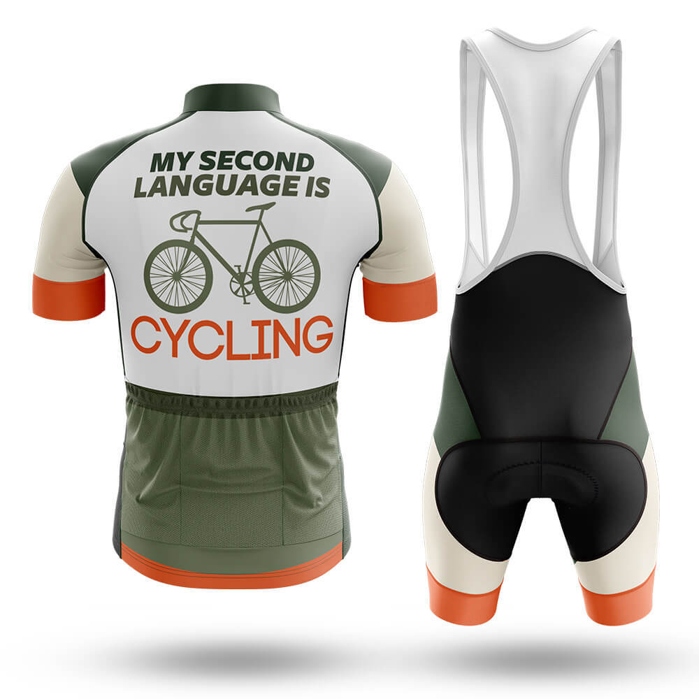 My Second Language Is Cycling - Men's Cycling Kit-Full Set-Global Cycling Gear