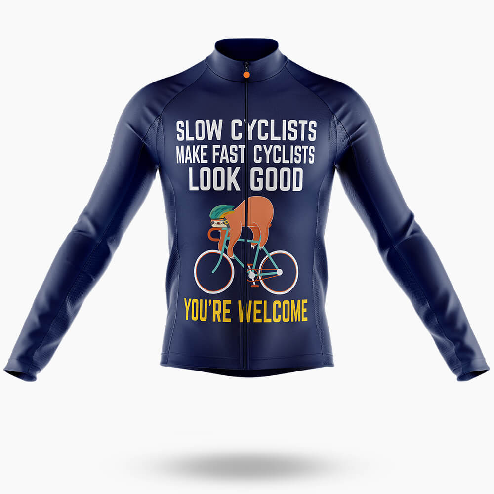 Slow Cyclist V3 - Men's Cycling Kit-Long Sleeve Jersey-Global Cycling Gear