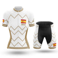 Spain - Women V17 - White - Cycling Kit-Full Set-Global Cycling Gear