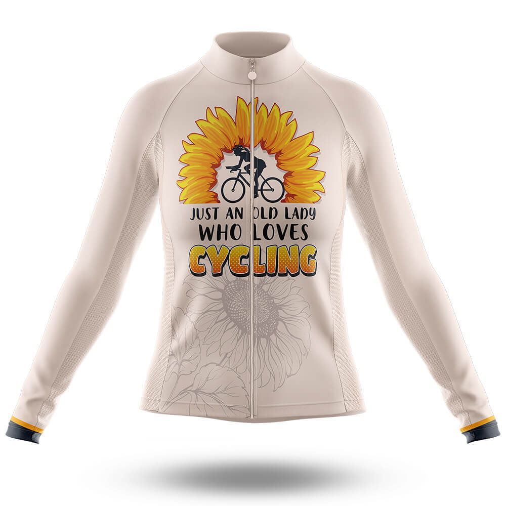 Just An Old Lady - women - Cycling Kit-Long Sleeve Jersey-Global Cycling Gear