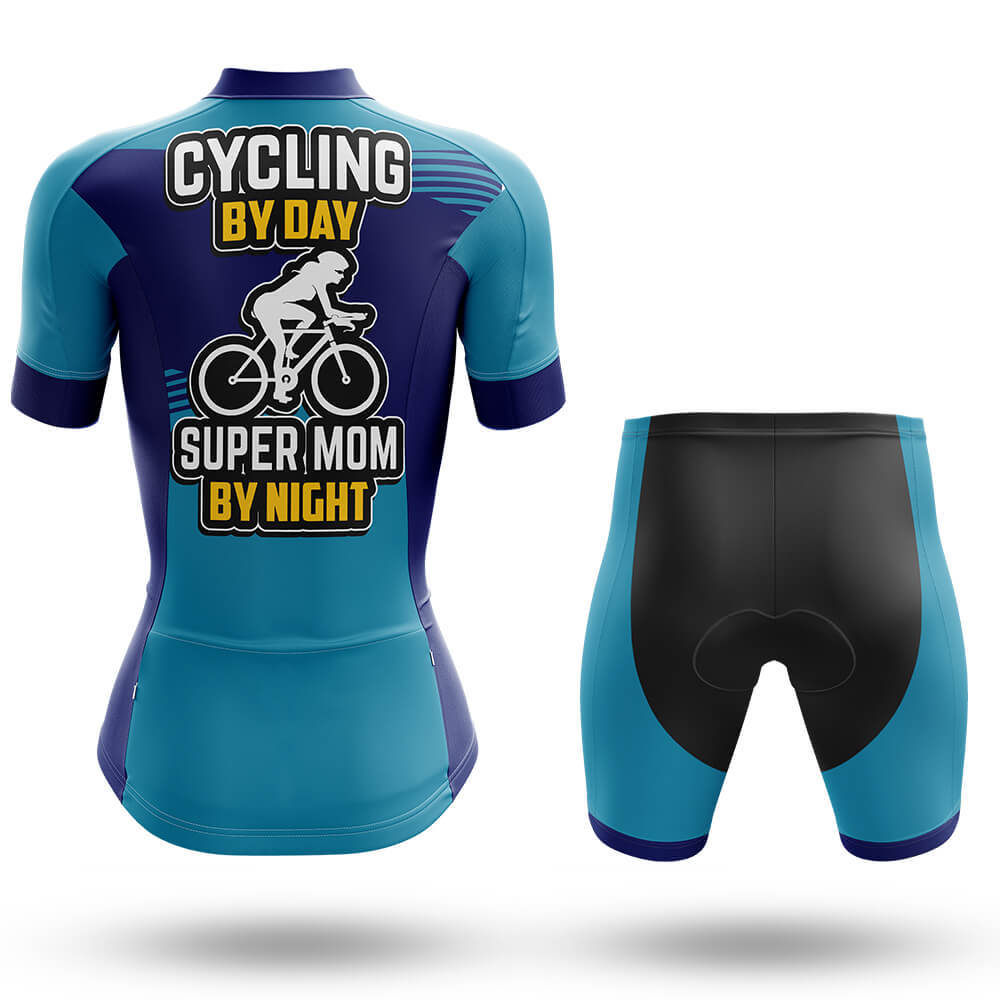 Super Mom By Night - Cycling Kit Bike Jersey and Bib Shorts