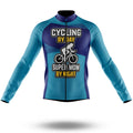 Super Mom By Night - Cycling Kit-Long Sleeve Jersey-Global Cycling Gear